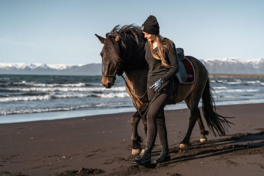 Fléttaður Leðurtaumur Brúnn - Sveifla