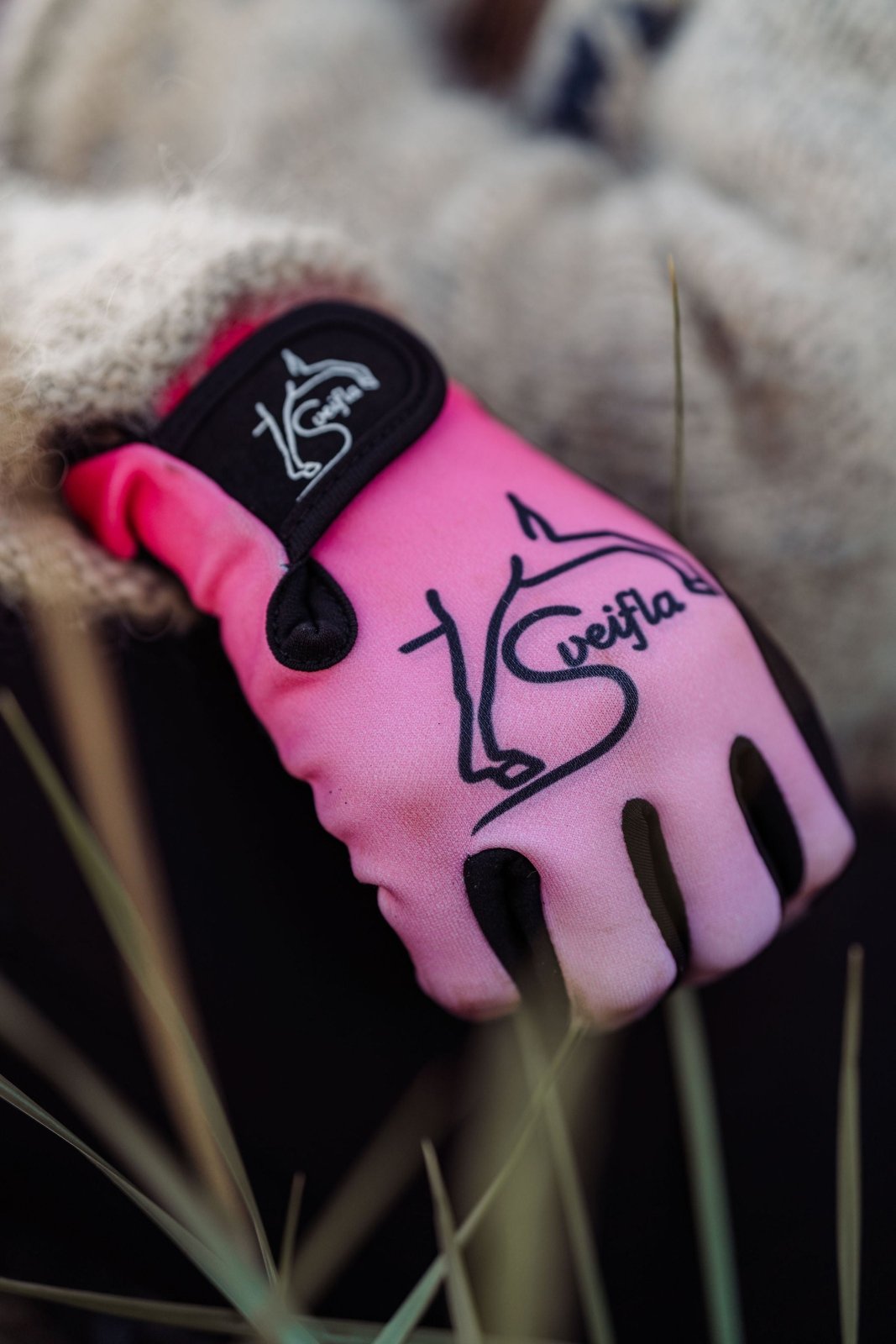 Vinnureiðhanskar Bleikur - Sveifla